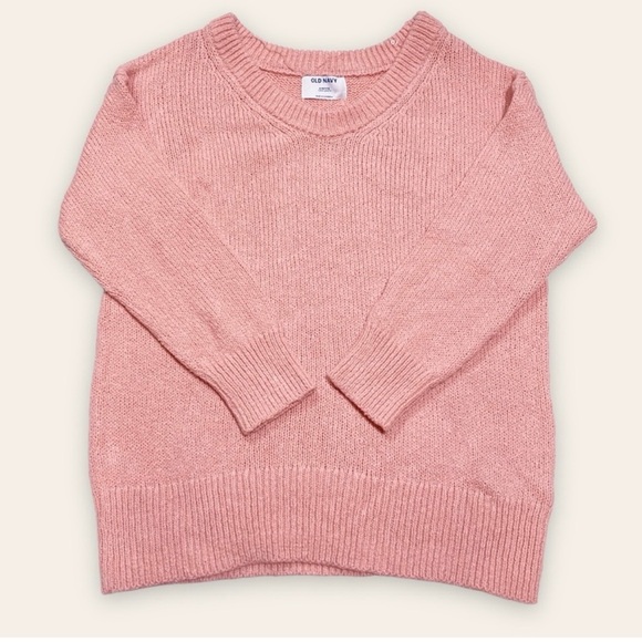 Old Navy Oversized Voop-neck Cotton Tunic Sweater, Size XXL (20), Peach - Picture 2 of 7